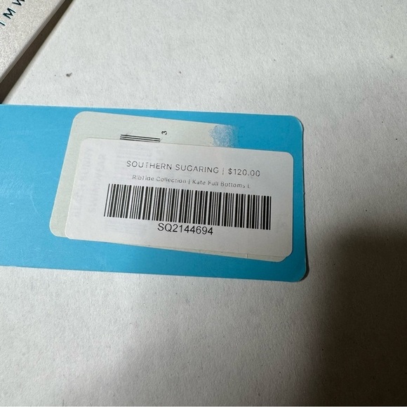 Beach Bunny Kate Ribtide Black Ruched Bikini Bottom Large NWT - Picture 10 of 13